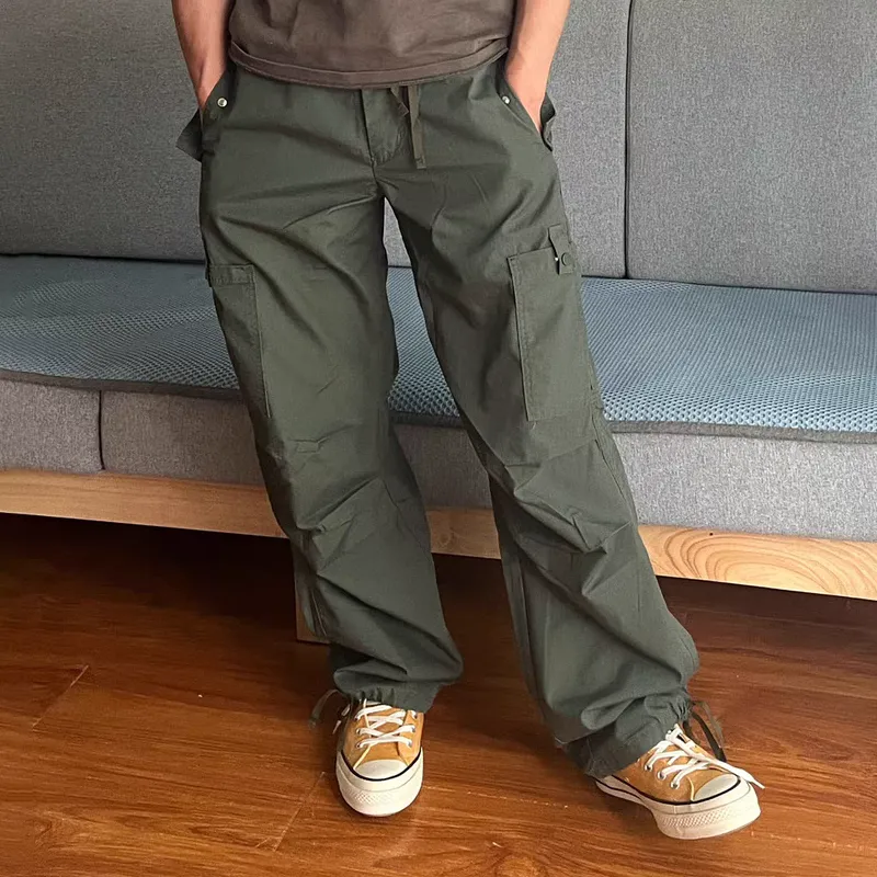 Men's Solid Straight Multi-pocket Cargo Paratrooper Pants MTA2279C4Z sold by Manly product image thumbnail 2