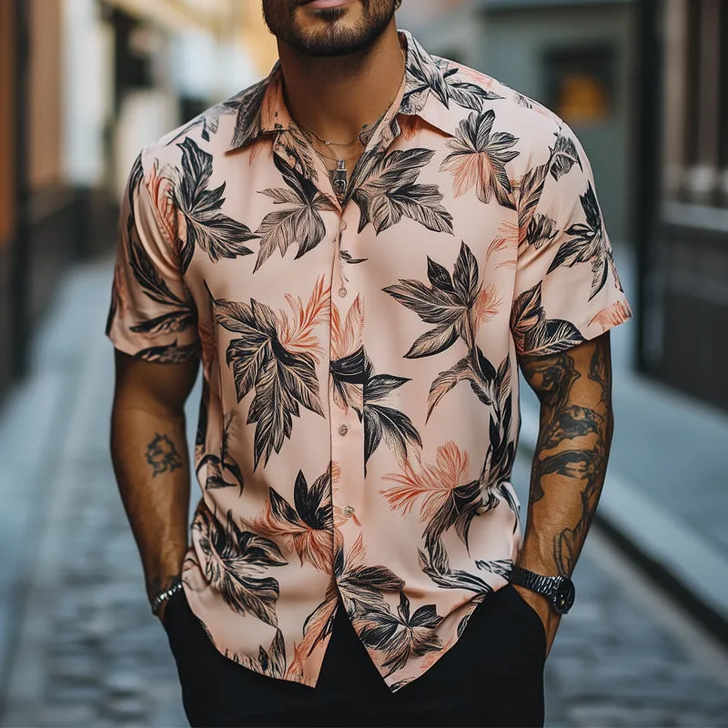 Men's Summer Hawaiian Retro Print Casual Short Sleeve Shirt MTA2294C2U sold by Manly product image thumbnail 2