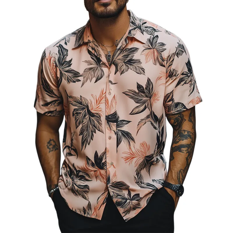 Men's Summer Hawaiian Retro Print Casual Short Sleeve Shirt MTA2294C2U sold by Manly