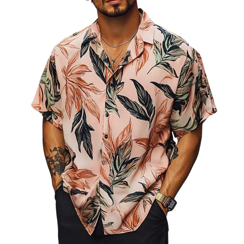 Men's Summer Hawaiian Retro Print Casual Short Sleeve Shirt MTA2260C1U sold by Manly