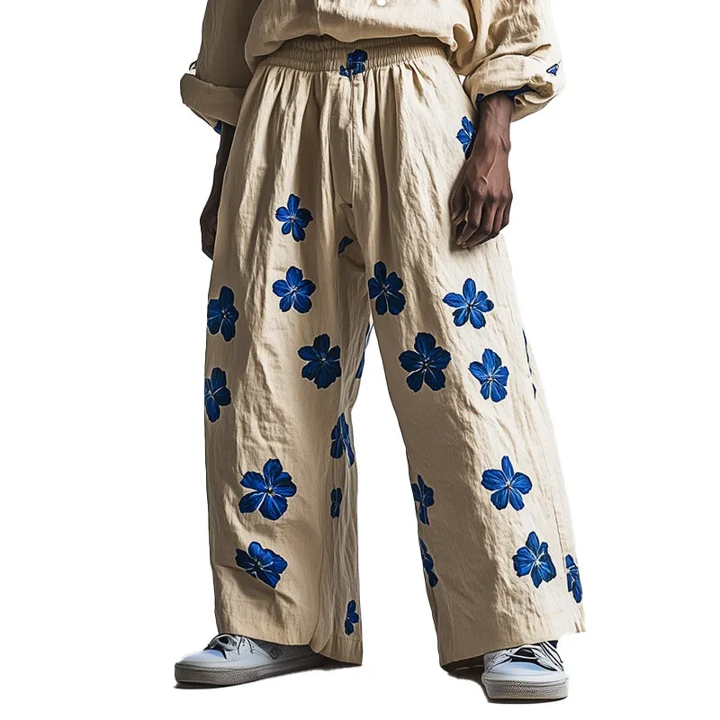 Men's Floral Print Loose Casual Trousers MTA2462C4P sold by Manly