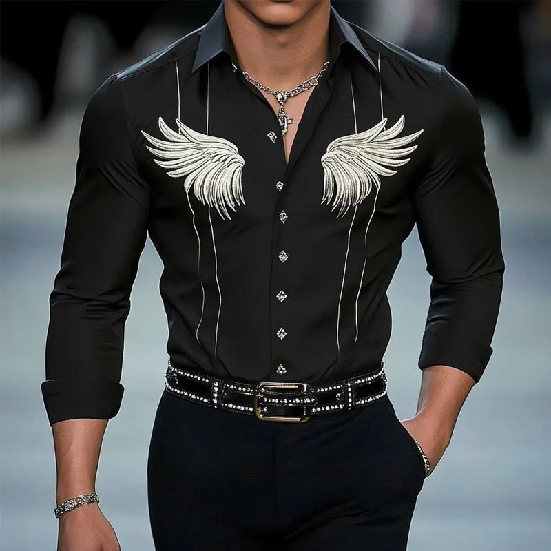 Men's Casual Printed Long Sleeve Shirt MTA2592C1X sold by Manly product image thumbnail 2