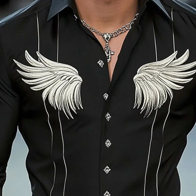 Men's Casual Printed Long Sleeve Shirt MTA2592C1X sold by Manly product image thumbnail 3