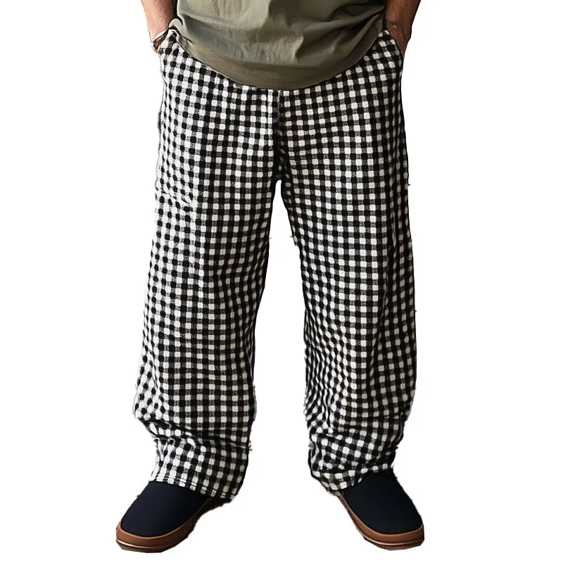 Men's Spring Fashion Plaid Casual Pants MTA2526C2P sold by Manly