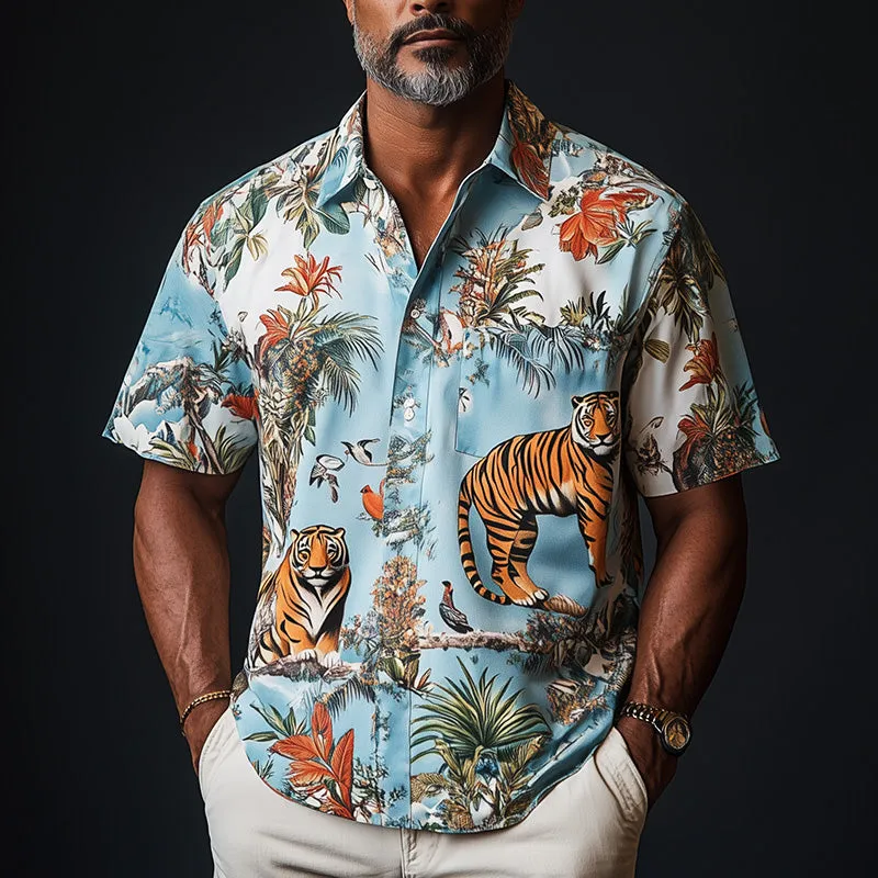 Men's Spring Fashion Printed Short Sleeve Shirt MTA2693C9P sold by Manly product image thumbnail 2