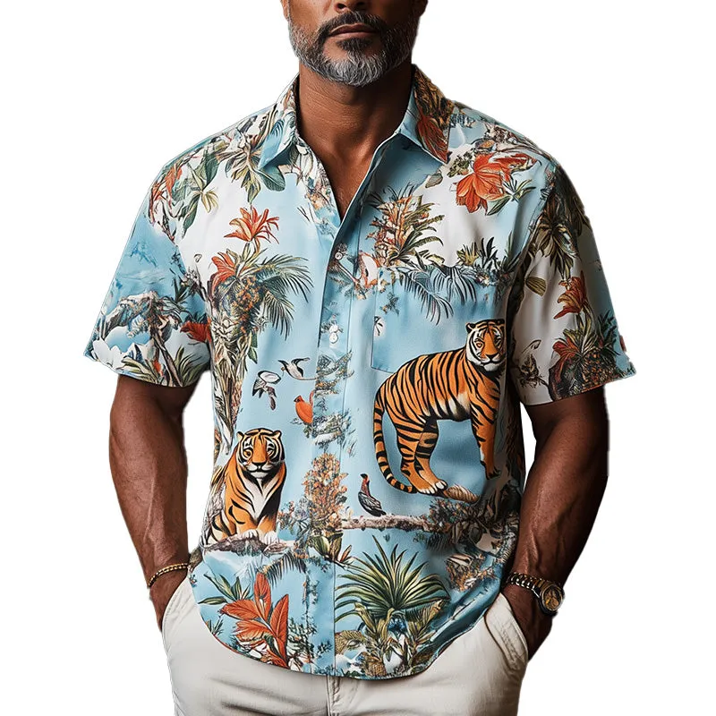 Men's Spring Fashion Printed Short Sleeve Shirt MTA2693C9P sold by Manly