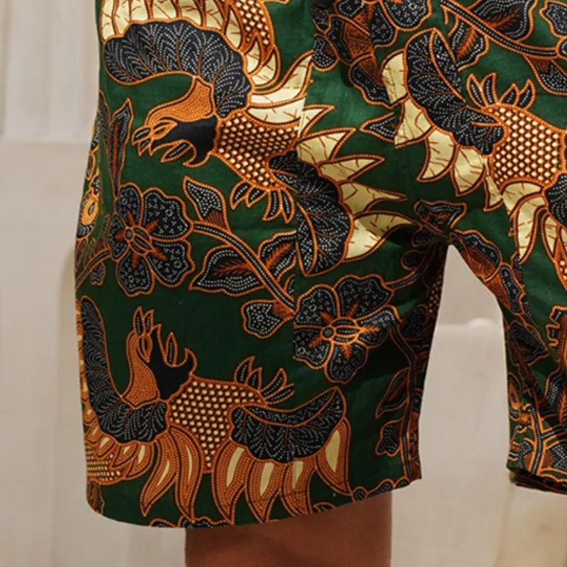 Men's Retro Casual Ethnic Style Geometric Print Drawstring Shorts MTA2536C5TO sold by Manly product image thumbnail 3