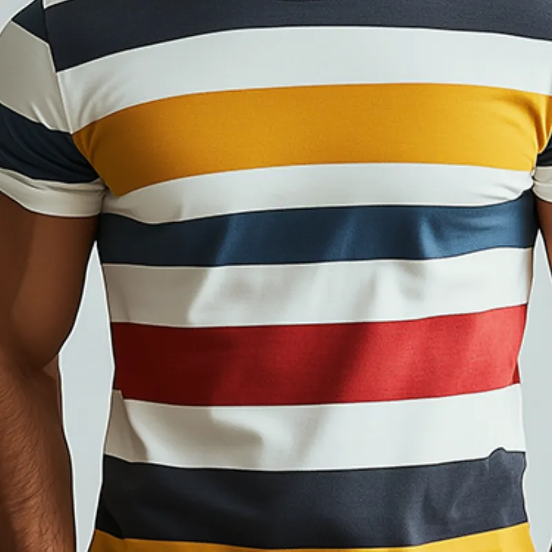 Men's Classic Casual Round Neck Slim Fit Cotton Short Sleeve T-Shirt MTA2596C7K sold by Manly product image thumbnail 4