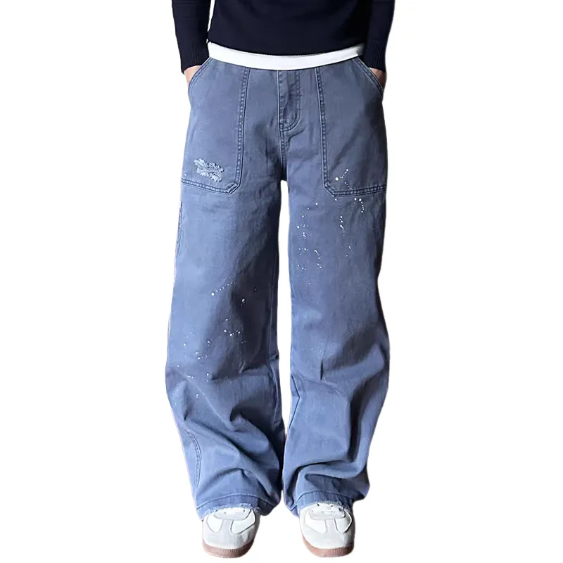 Men's Loose Large Pocket Wear-resistant Cargo Paratrooper Pants MTA2296C4Z sold by Manly