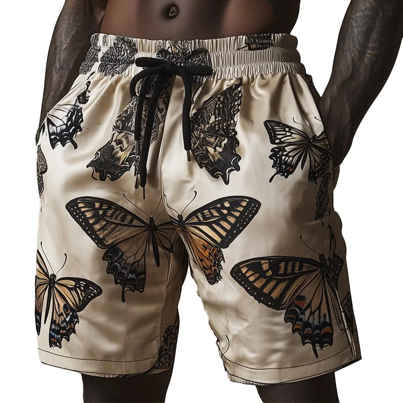 Men's Summer Retro Fashion Butterfly Print Shorts MTA2760C1P sold by Manly