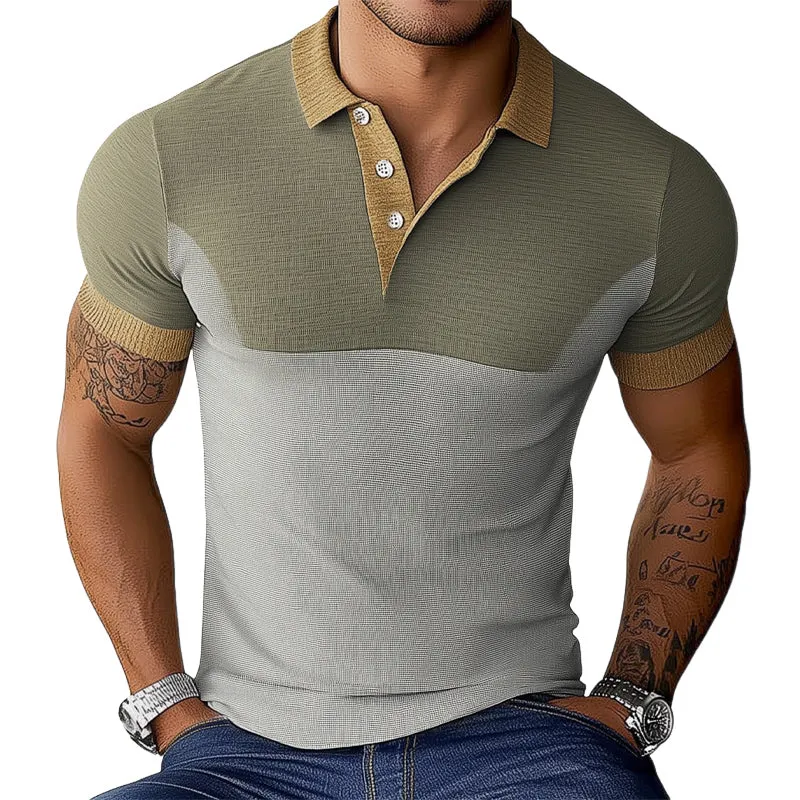 【24-hour shipping out】Men's Summer Skin Friendly and Comfortable Polo T-Shirt MTA2895C3U sold by Manly