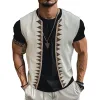 Men's Vintage Embroidered V-Neck Vest MTA2777C3X sold by Manly