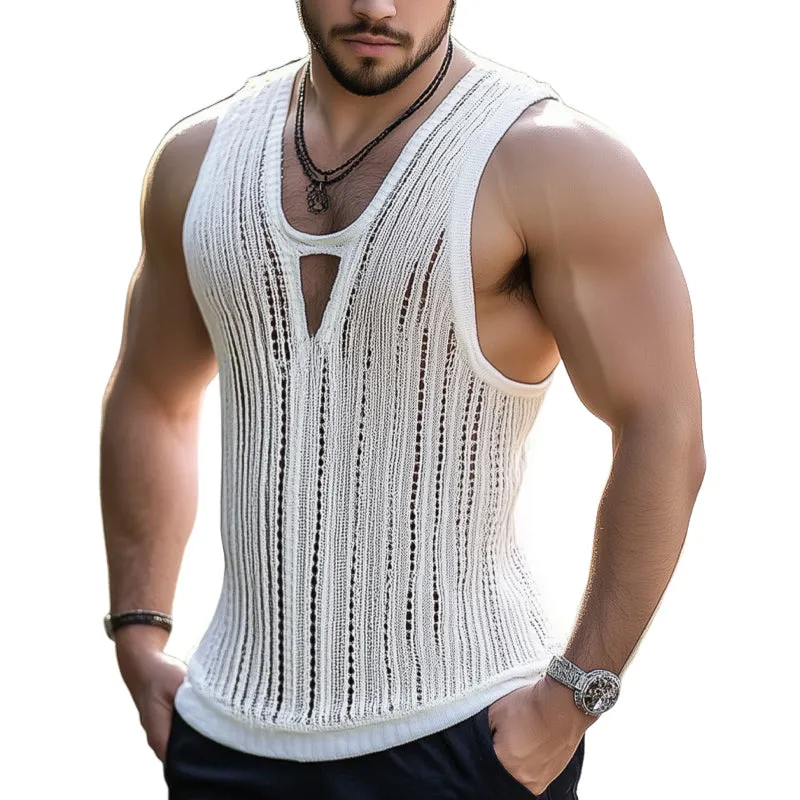 Men's Comfortable Summer Basics Classic Knit Tank Top MTA2820C6U sold by Manly