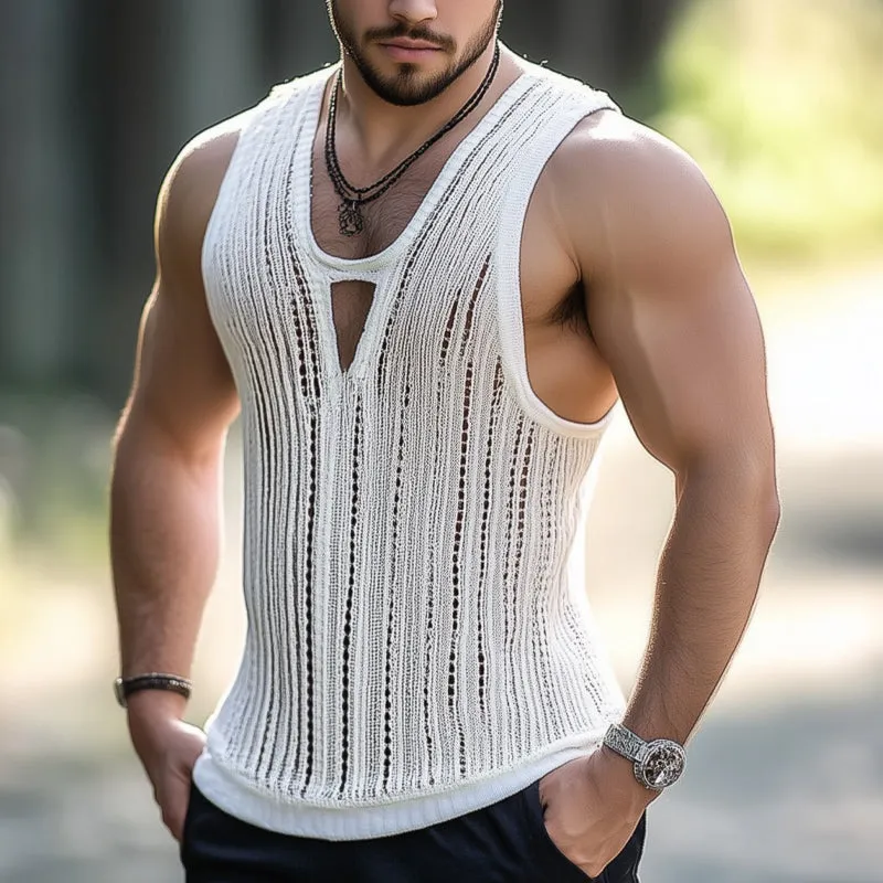 Men's Comfortable Summer Basics Classic Knit Tank Top MTA2820C6U sold by Manly product image thumbnail 2