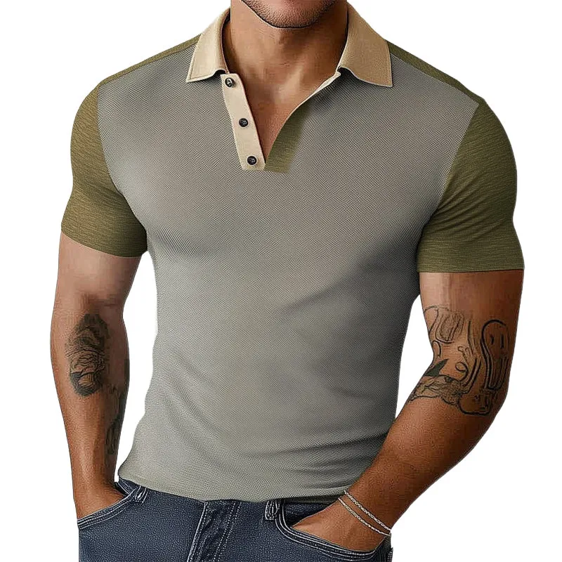 Men's Comfortable Summer Basics Classic Knitted Polo T-Shirt MTA2868C5U sold by Manly