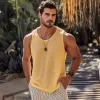 Men's Casual Cotton Blended Round Neck Slim Fit Tank Top MTA3139C4M sold by Manly