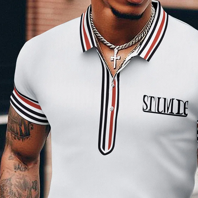 Men's Summer Comfort Polo Neck Short Sleeve T-Shirt MTA3142C8U sold by Manly product image thumbnail 3