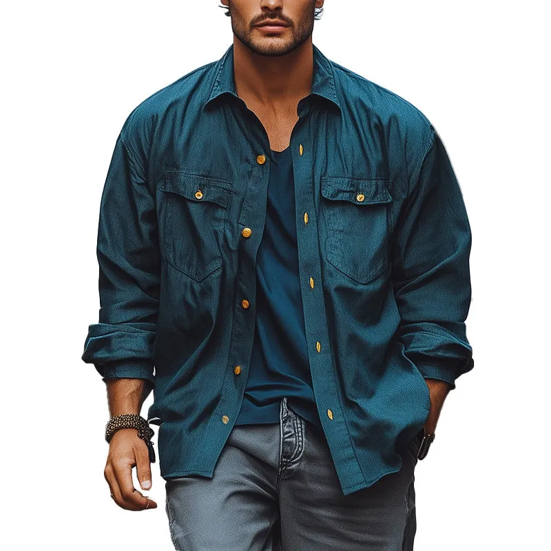 Men's Spring Fashion Long Sleeve Shirt MTA3171C6P sold by Manly