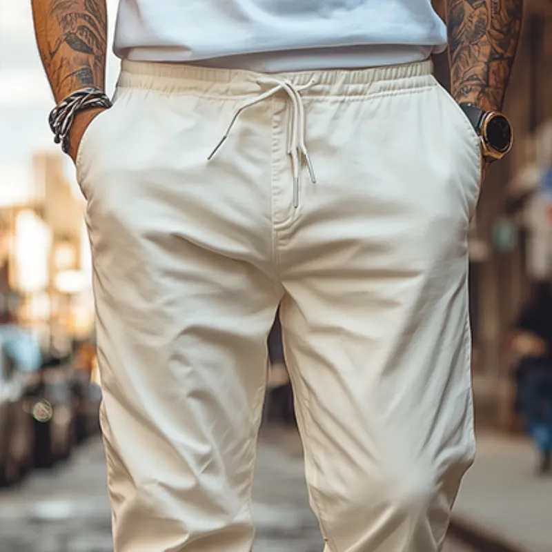Men's Spring Fashion Casual Cotton Blended Elastic Waist Pants MTA3161C9K sold by Manly product image thumbnail 3