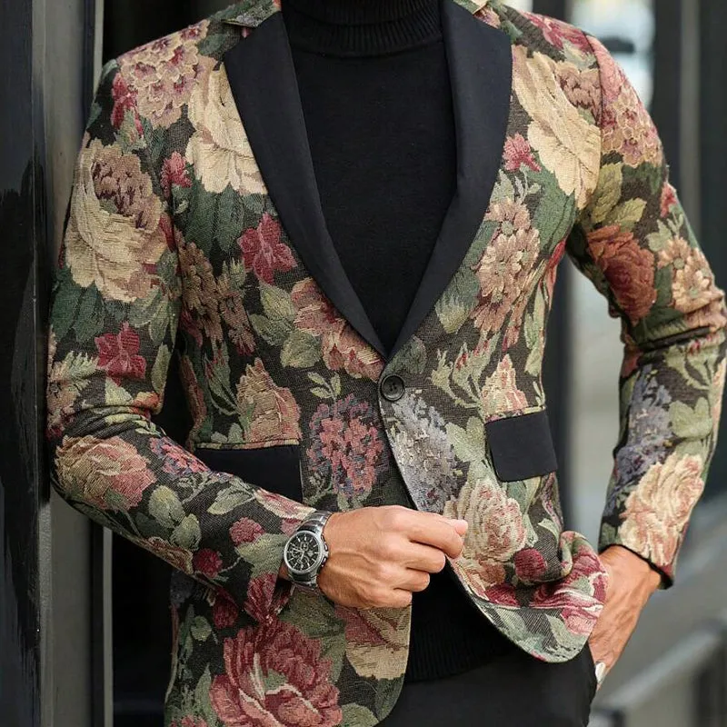 Men's Floral Jacquard Casual Blazer MTA2867C1X sold by Manly product image thumbnail 3