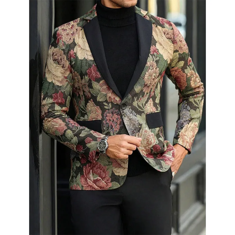 Men's Floral Jacquard Casual Blazer MTA2867C1X sold by Manly product image thumbnail 2