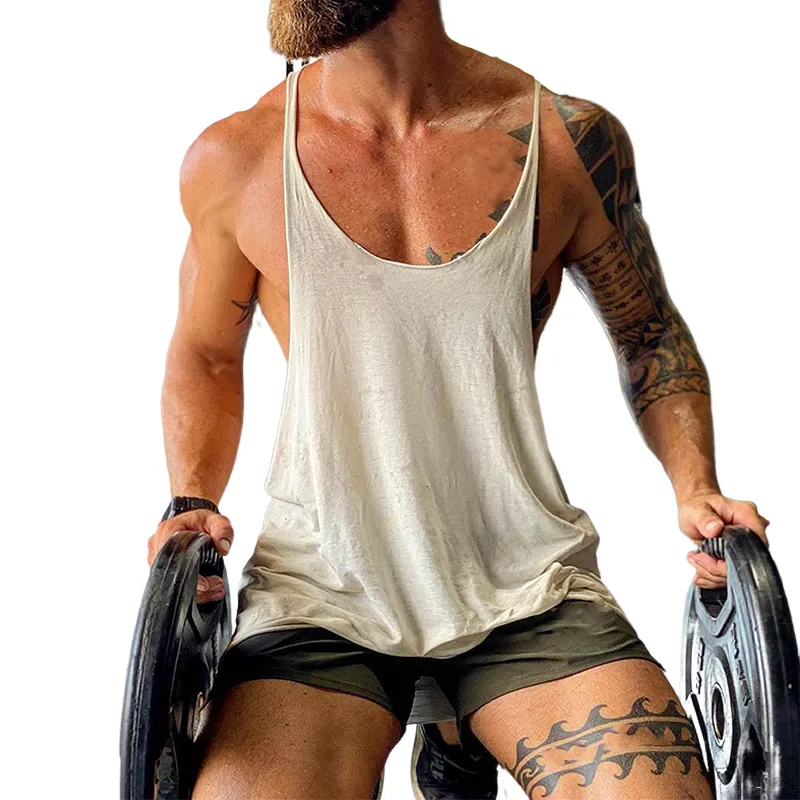 Men's Fitness Casual Cotton Tank Tops MTA0323D6X sold by Manly