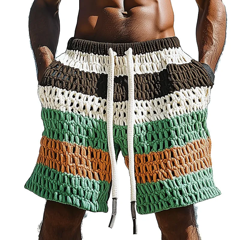 Men's Spring Resort Contrast Woven Casual Sports Shorts MTA0363D4P sold by Manly