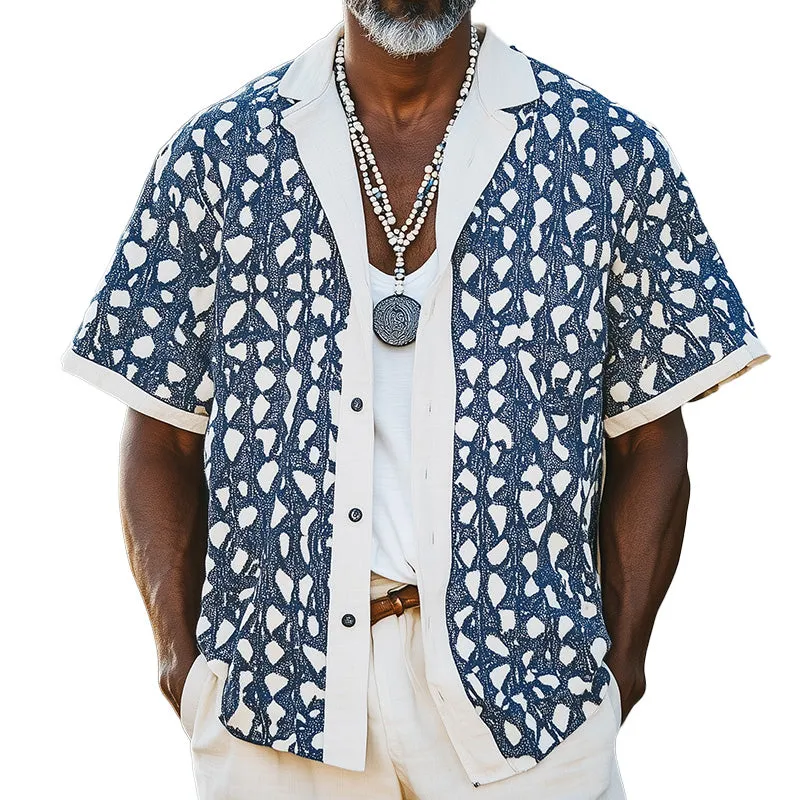 Men's Spring Fashion Printed Sports Short Sleeve Shirt MTA3193C0P sold by Manly