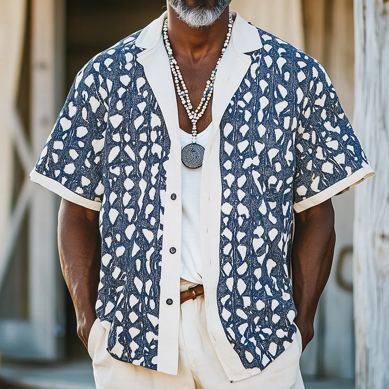 Men's Spring Fashion Printed Sports Short Sleeve Shirt MTA3193C0P sold by Manly product image thumbnail 2