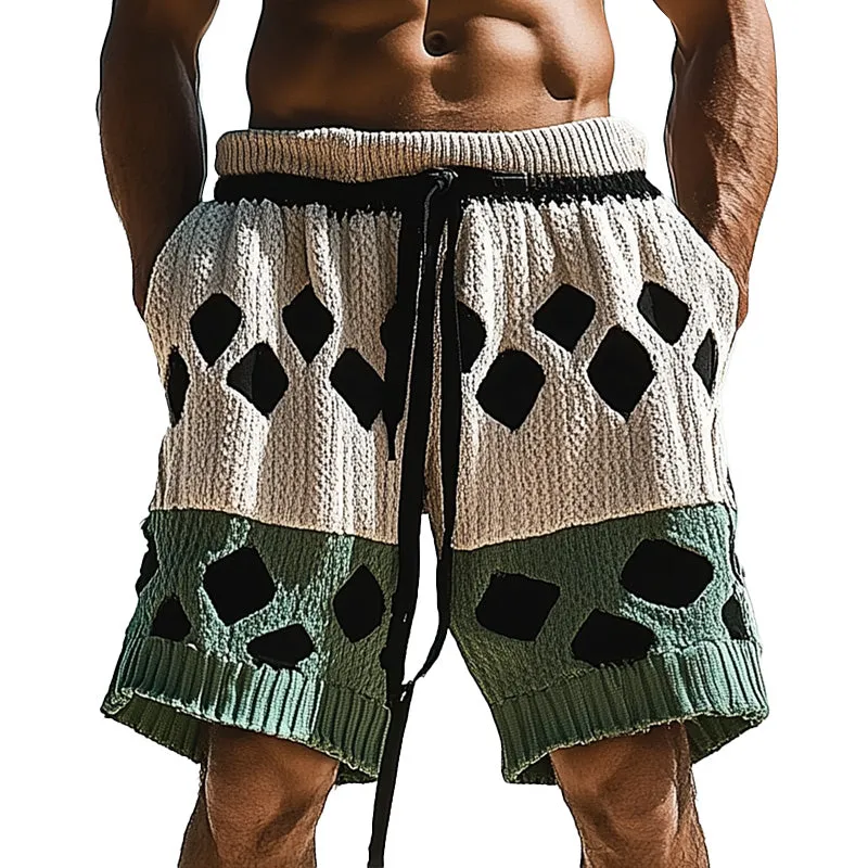 Men's Spring Fashion Woven Hollow Sports Shorts MTA0388D9P sold by Manly