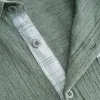 Men's Casual Cotton Linen Plaid Patchwork Lapel Slim Short-Sleeved Shirt MTA3116C3M sold by Manly