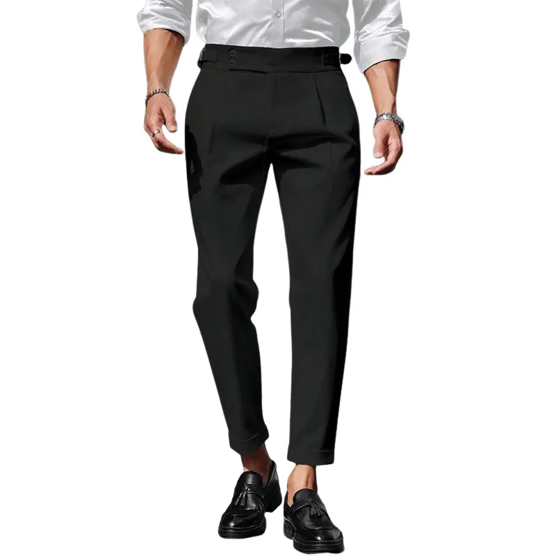 Men's Casual Solid Color Suit Pants MTA0379D7X sold by Manly