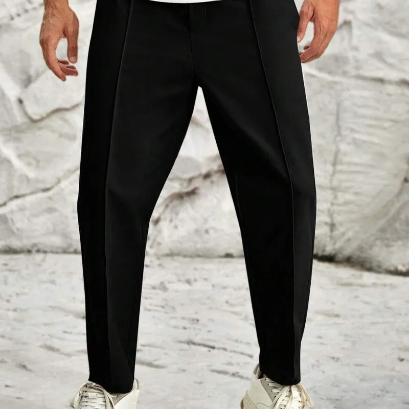 Men's Solid Color Casual Elastic Waist Pants MTA0351D2X sold by Manly product image thumbnail 4