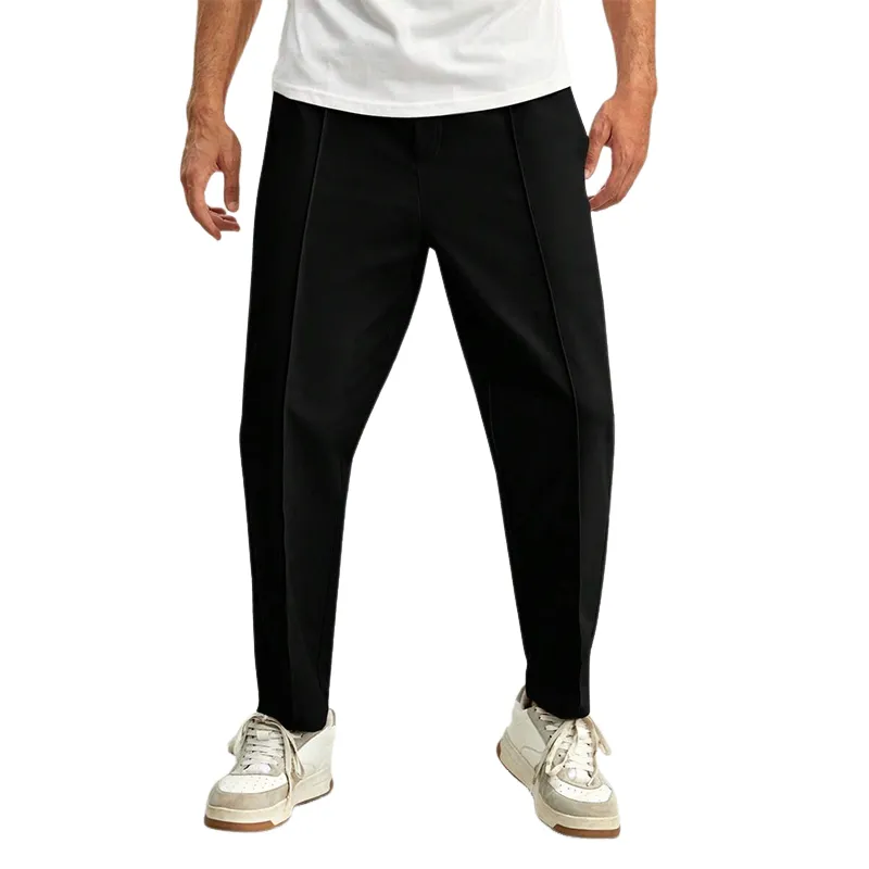 Men's Solid Color Casual Elastic Waist Pants MTA0351D2X sold by Manly product image thumbnail 2
