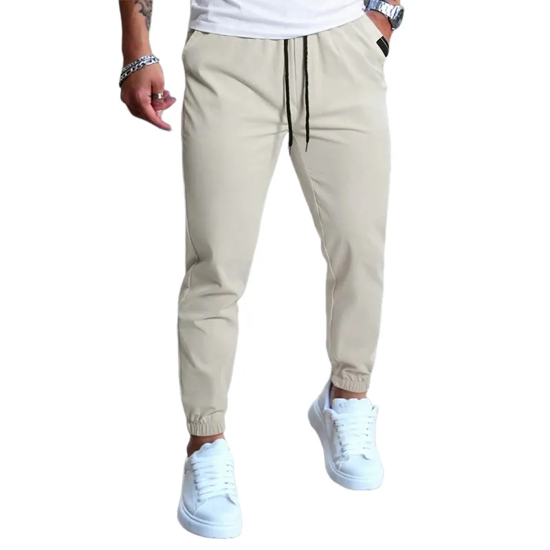 Men's Solid Color Elastic Waist Casual Pants MTA0361D3X sold by Manly
