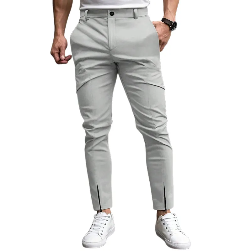 Men's Solid Color Casual Suit Pants MTA0366D4X sold by Manly product image thumbnail 3
