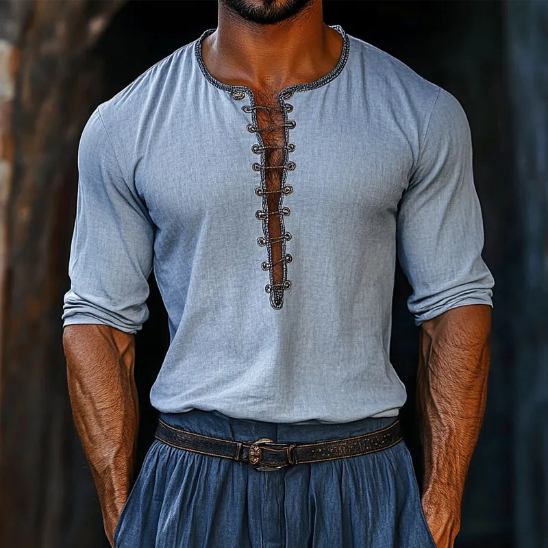 Men's Casual Round Neck Short Sleeve T-Shirt MTA0362D9X sold by Manly product image thumbnail 2