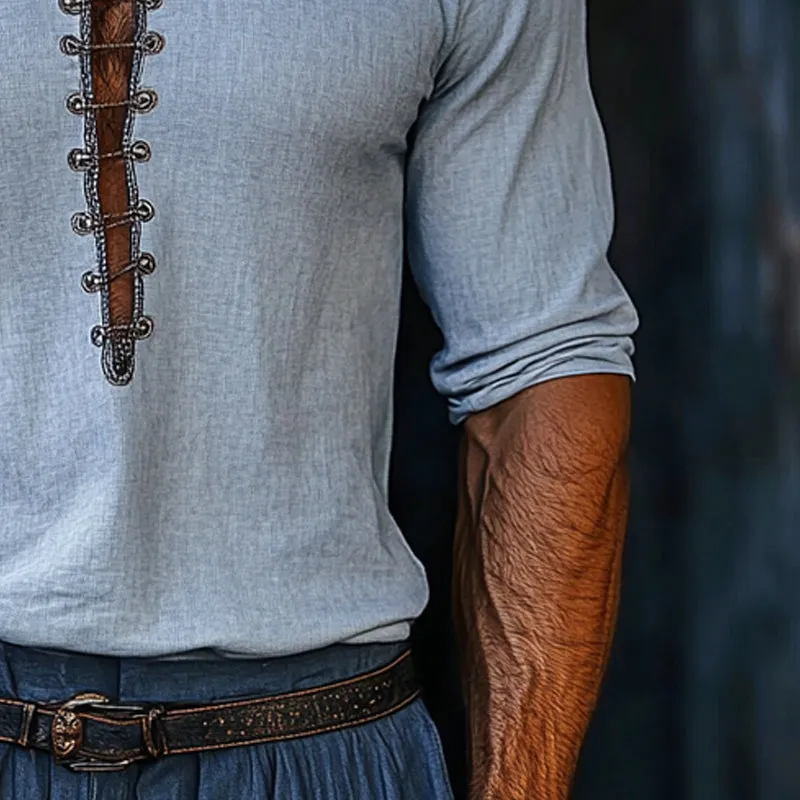 Men's Casual Round Neck Short Sleeve T-Shirt MTA0362D9X sold by Manly product image thumbnail 3