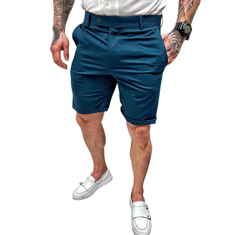 Men's Cotton Solid Casual Cargo Shorts MTA0394D5X sold by Manly