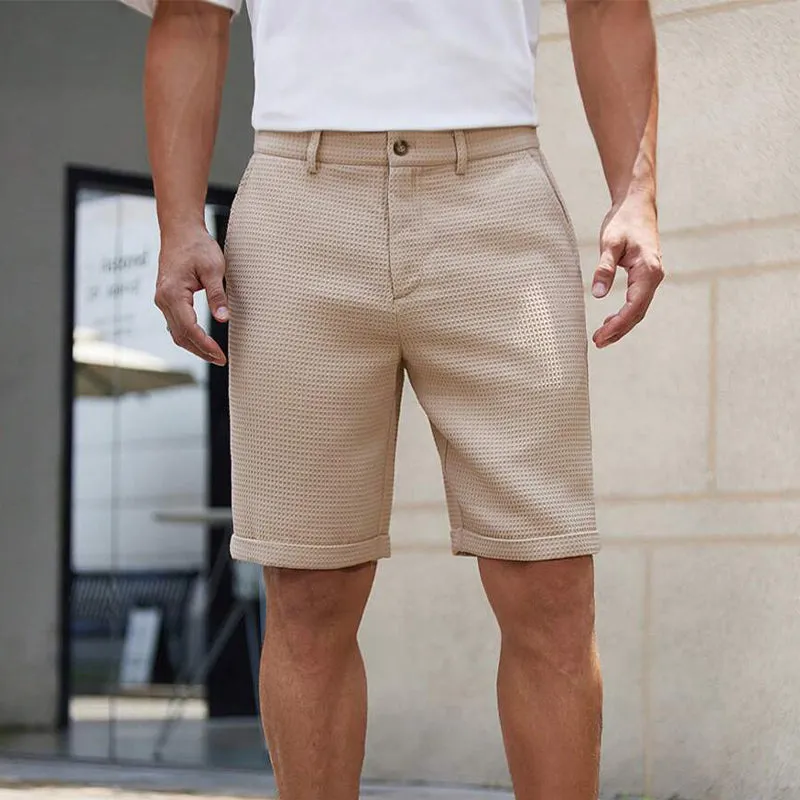 Men's Solid Waffle Plain Casual Shorts MTA0315D8X sold by Manly product image thumbnail 2