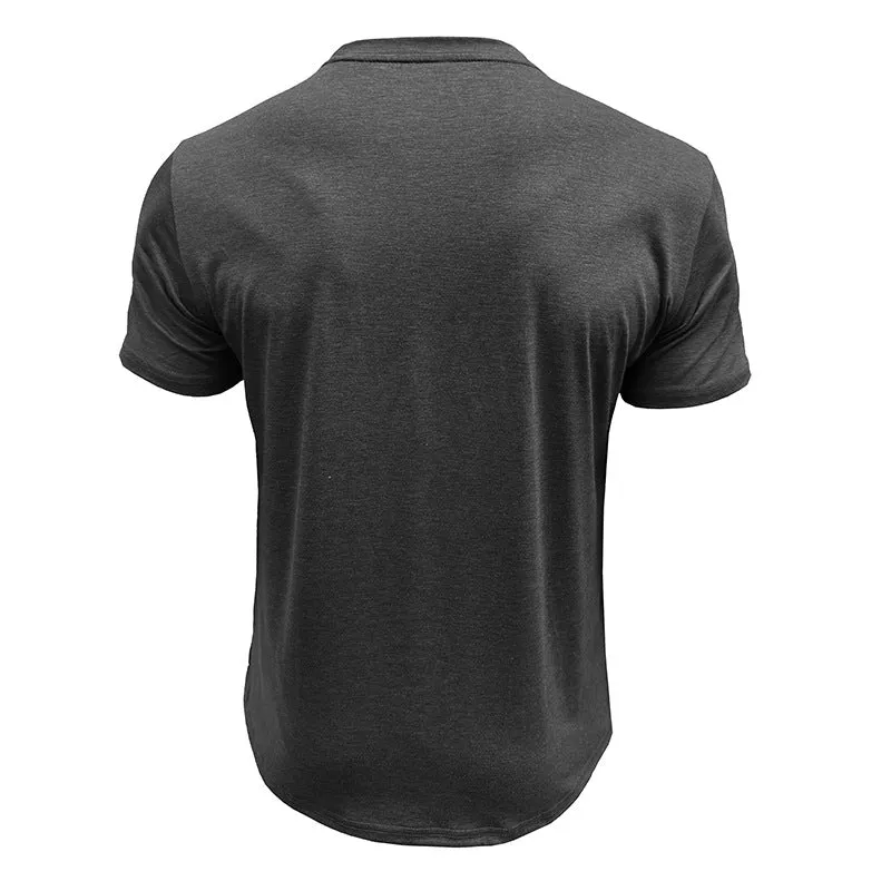 Men's Casual Printed Round Neck Short Sleeve T-Shirt MTA0182D5X sold by Manly product image thumbnail 5