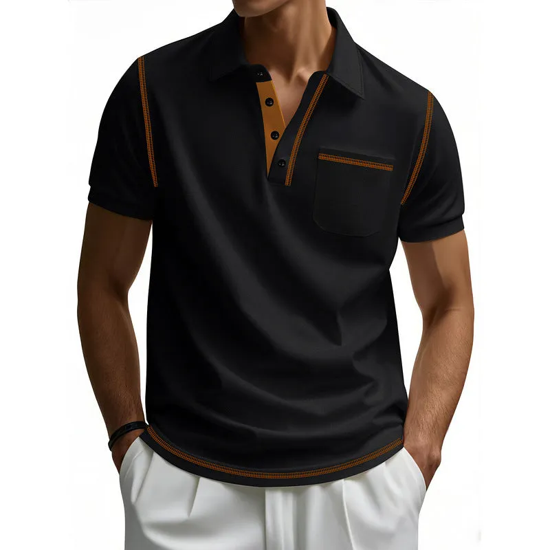 Men's Casual Cotton Short Sleeve POLO Shirt MTA0110D8X sold by Manly product image thumbnail 2