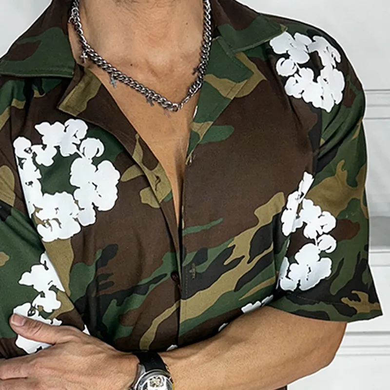 Men's Outdoor Camo Print Short Sleeve Shirt MTA3122C3X sold by Manly product image thumbnail 3