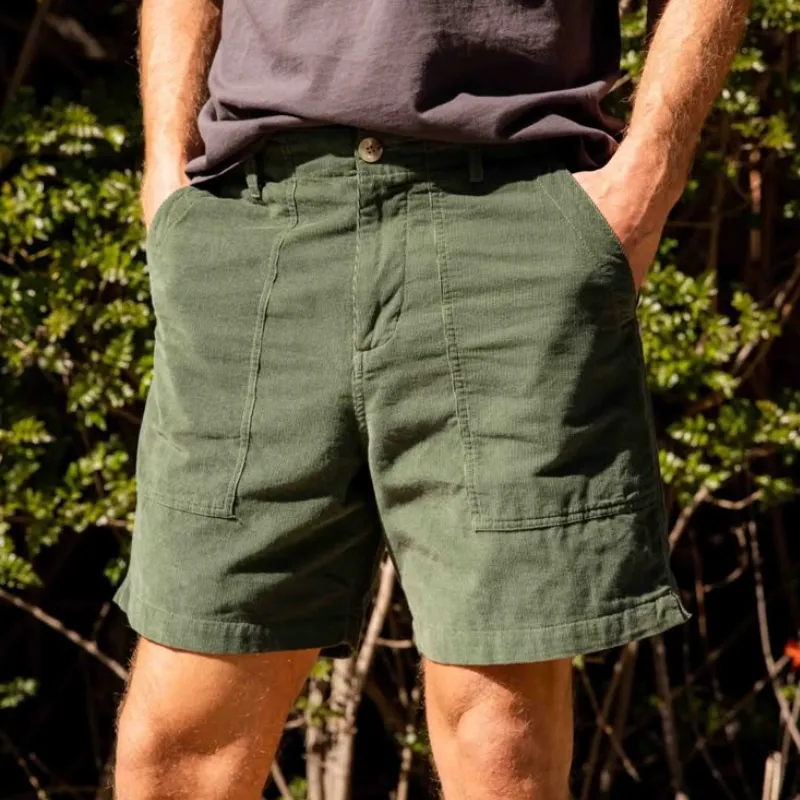 Men's Casual Corduroy Loose Cargo Shorts MTA3180C9M sold by Manly product image thumbnail 2