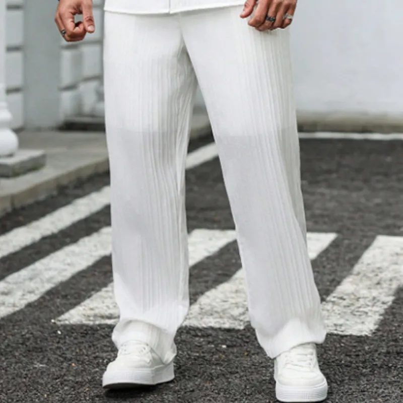 Men's Spring Summer Fashion Casual Cool Short Sleeve Shirt Style Long Set MTA0150D5K sold by Manly product image thumbnail 5