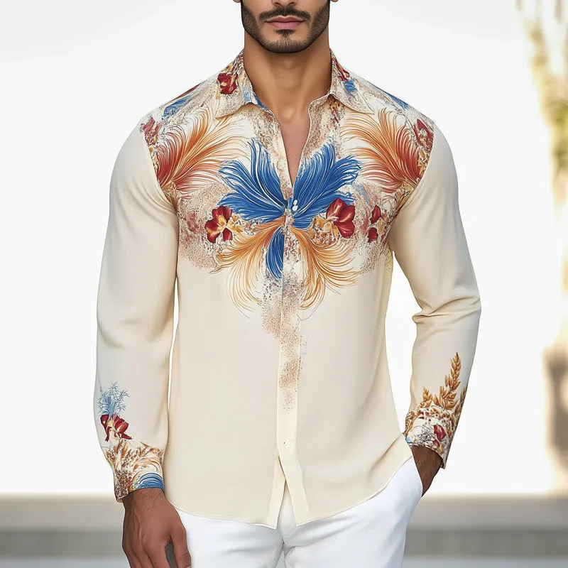 Men's Summer Brightly Printed Casual Skin-Friendly Shirt MTA0205D4U sold by Manly product image thumbnail 2