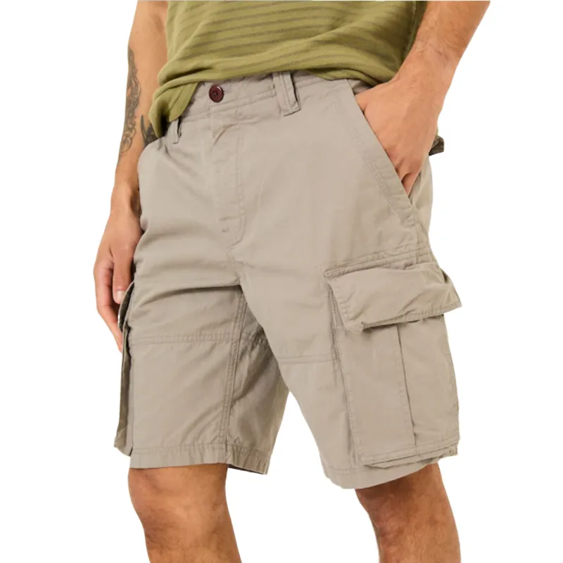 Men's Casual Comfortable Cotton Washed Multi-Pocket Loose Cargo Shorts MTA3198C4M sold by Manly