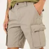 Men's Casual Comfortable Cotton Washed Multi-Pocket Loose Cargo Shorts MTA3198C4M sold by Manly