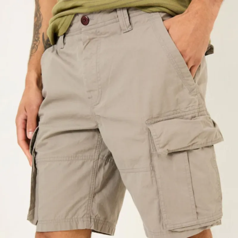Men's Casual Comfortable Cotton Washed Multi-Pocket Loose Cargo Shorts MTA3198C4M sold by Manly product image thumbnail 3
