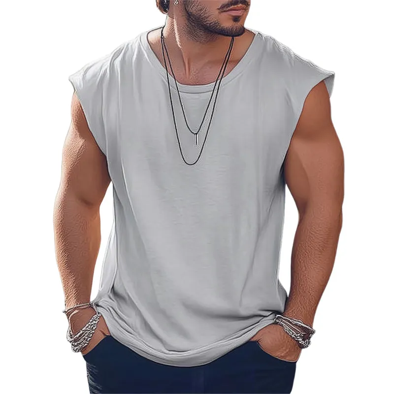 Men's Summer Comfortable, Skin-Friendly Padded Tank Top MTA3116C7U sold by Manly